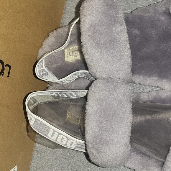 UGG Oh Yeah logo double strap sandals in soft amethyst - Picture 6 of 16